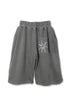 Mayte × Cycle ECHO STAR WASHED HALF PANTS -GRAY-